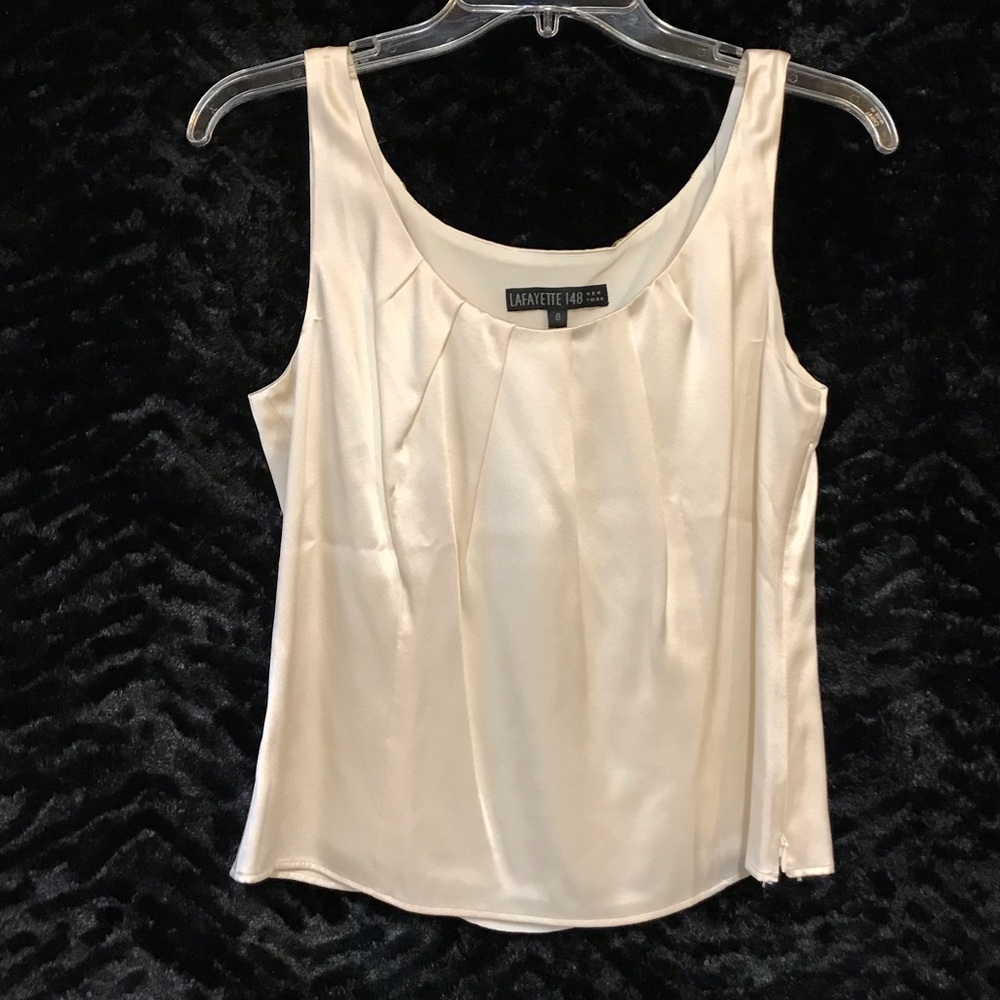 Lafayette 148 size 6 silk sleeveless blouse